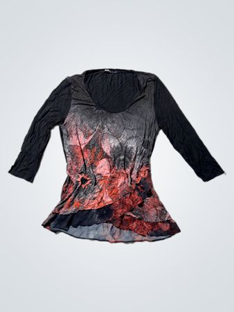 Women's Long Sleeve Floral Blouse