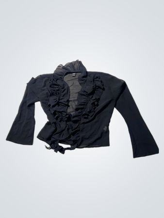 Esprit Black Ruffled Blouse