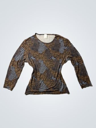 Brown Long Sleeve Top