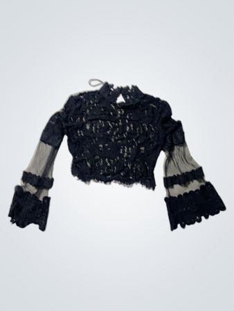 QUIZ Black Lace Top