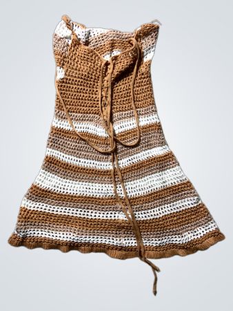 Crochet Striped Dress