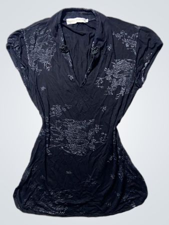 Black Coach Blouse