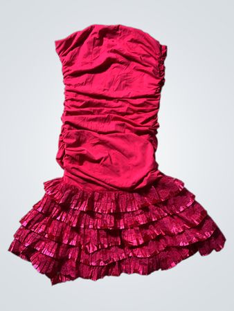 Pink Ruffled Dress