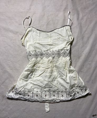 White Embroidered Top