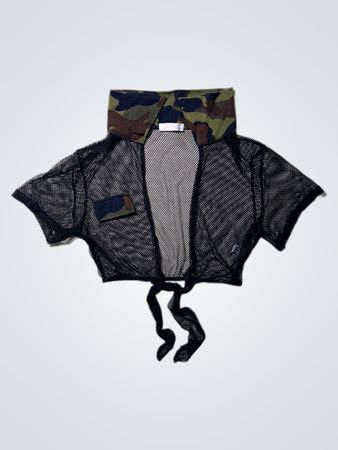 Camo Mesh Top