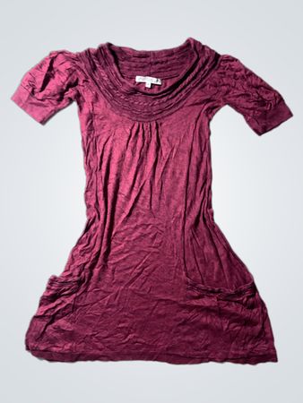 Clockhouse Maroon Short Sleeve Top