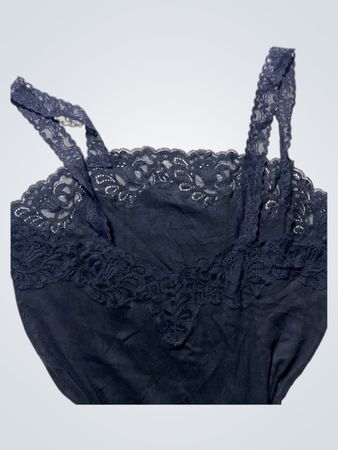 Black Lace Trim Cami Top