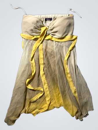 Rare Yellow and Beige Dress