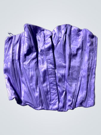 Purple Satin Corset