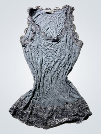 Gray Lace Trim Camisole