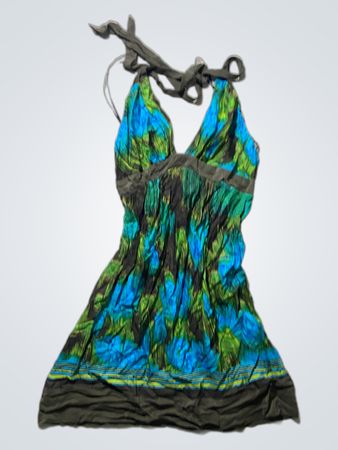 Zara Floral Halter Mini Dress