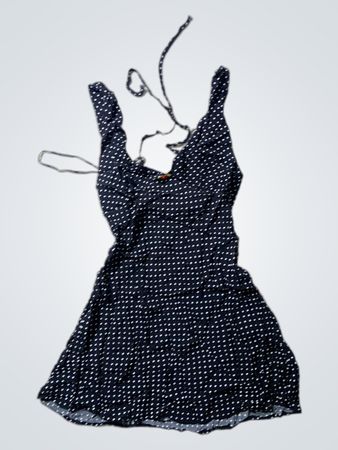 Bershka Black Polka Dot Mini Dress