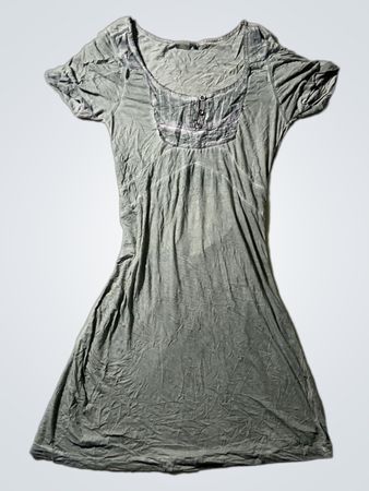 Gray Short Sleeve Dress