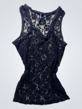 Black Lace Tank Top