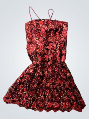 Red Floral Dress