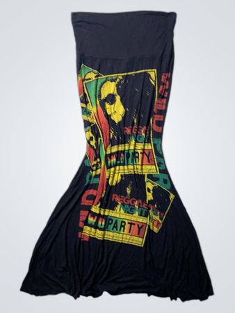 Colorful Reggae Graphic Dress