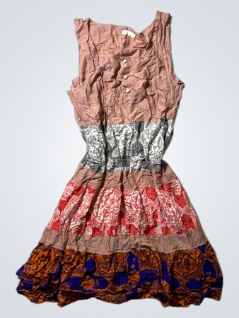 Pink Paisley Patchwork Dress