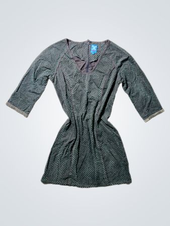 Amarte Teal Dotted Mini Dress