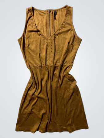 Brown Suede Dress