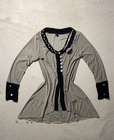 Gray and Black Dress