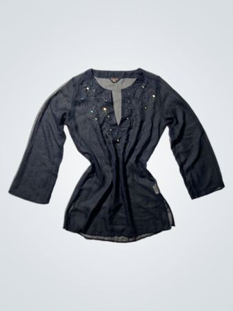 atmosphere Black Embellished Top