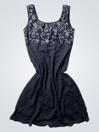 Sasha Embroidered Sleeveless Mini Dress