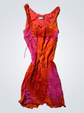 Wallis Crinkle Print Sleeveless Mini Dress