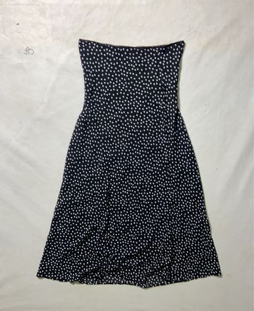 Strapless Polka Dot Dress