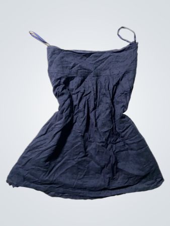 One Step Navy Blue Spaghetti Strap Mini Dress