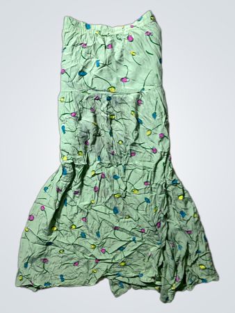 Green Floral Skirt