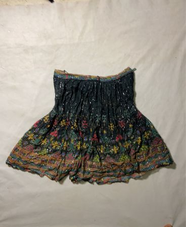 Floral Black Shorts