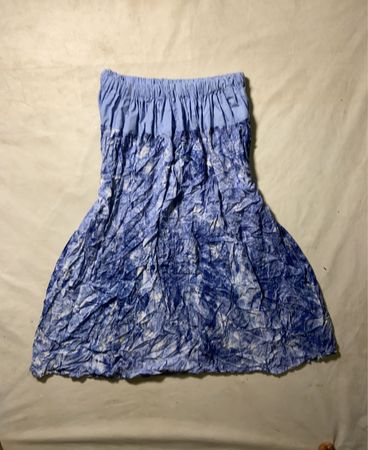 Blue Tie-Dye Skirt