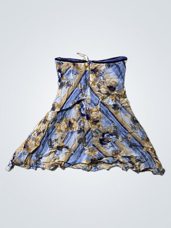 Floral Blue and Yellow Dress