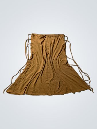 Ange Tan Tie-Front Skirt
