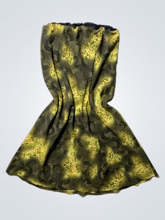 Green Floral Pattern Dress