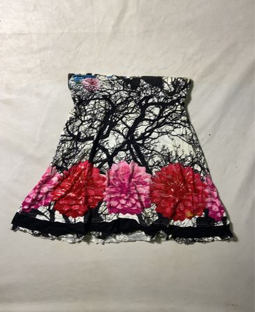 Desigual Floral Strapless Dress