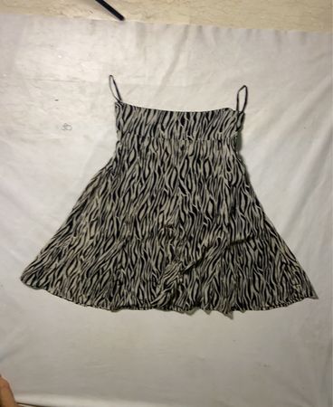 Zebra Print Mini Dress