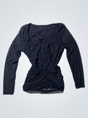 Black Long-Sleeve Top