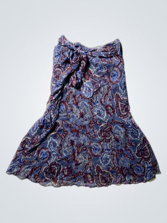 Blue Paisley Skirt
