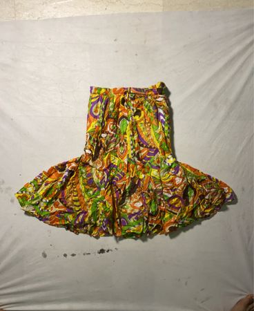 Multicolored Ruffled Skirt