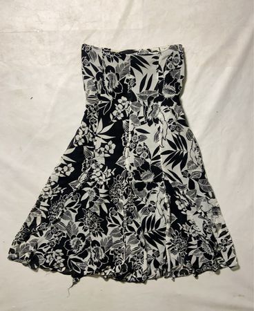 Black and White Floral Dress