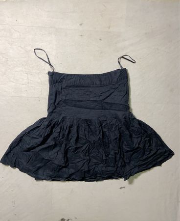 Esprit Black Crinkle Mini Skirt