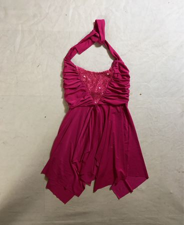 Pink Halter Dress with Sequins