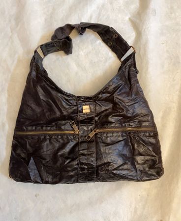 Miu Miu Brown Leather Hobo Bag