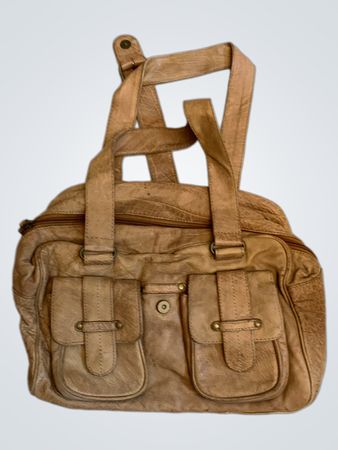 3suissescollection Braun Lederhandtasche
