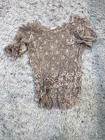 Animal Print Crochet Top