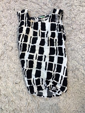 Black and White Cami Top