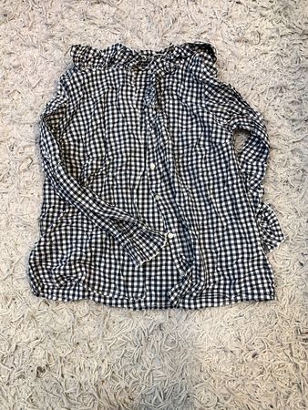 Black and White Gingham Blouse