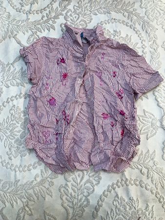 Bon Worth Pink Striped Blouse