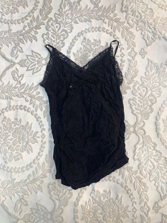 Débardeur en Dentelle Noire
